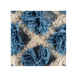 Pillows>Kirklands Home Navy Pom Pom Pillow Blue