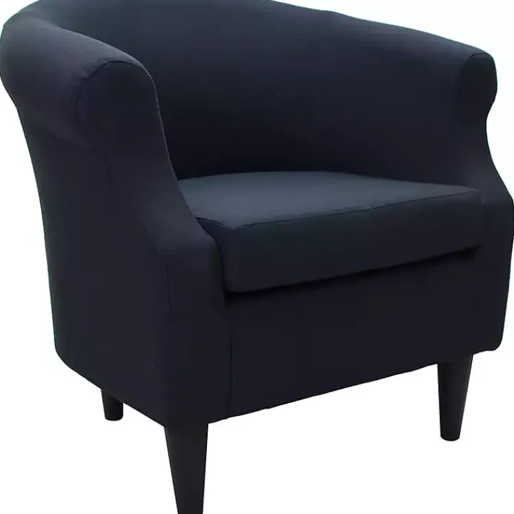 Kirklands Home Navy Rounded Accent Chair Blue Hot