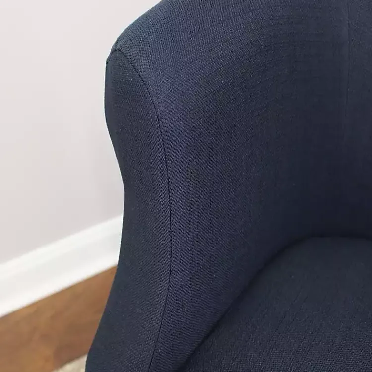 Kirklands Home Navy Rounded Accent Chair Blue Hot