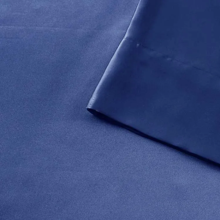 Kirklands Home Navy Satin 6-pc. Queen Sheet Set Blue Clearance