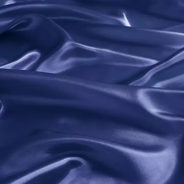 Kirklands Home Navy Satin 6-pc. Queen Sheet Set Blue Clearance