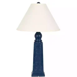 Kirklands Home Navy Shutter Table Lamps, Set of 2 Blue Best