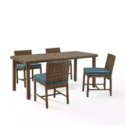 Kirklands Home Navy Blue Wicker 5-pc. Outdoor Dining Set Sale