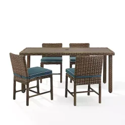 Kirklands Home Navy Blue Wicker 5-pc. Outdoor Dining Set Sale