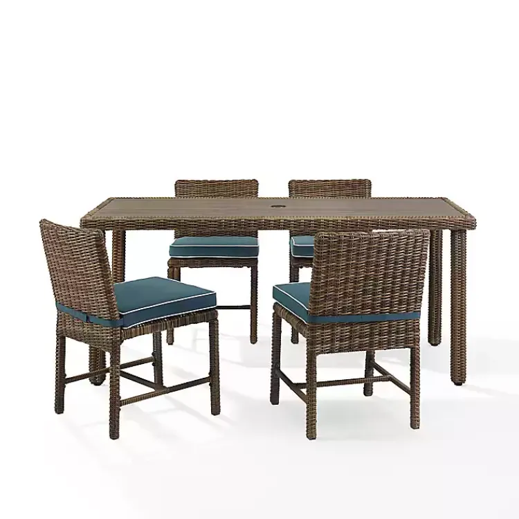 Kirklands Home Navy Blue Wicker 5-pc. Outdoor Dining Set Sale