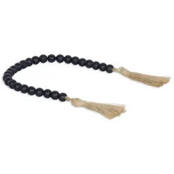 Decorative Accents>Kirklands Home Navy Wood Bead Tassel Garland Blue