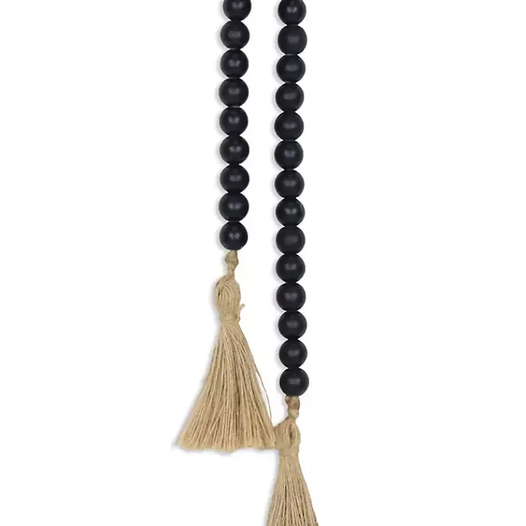 Decorative Accents>Kirklands Home Navy Wood Bead Tassel Garland Blue