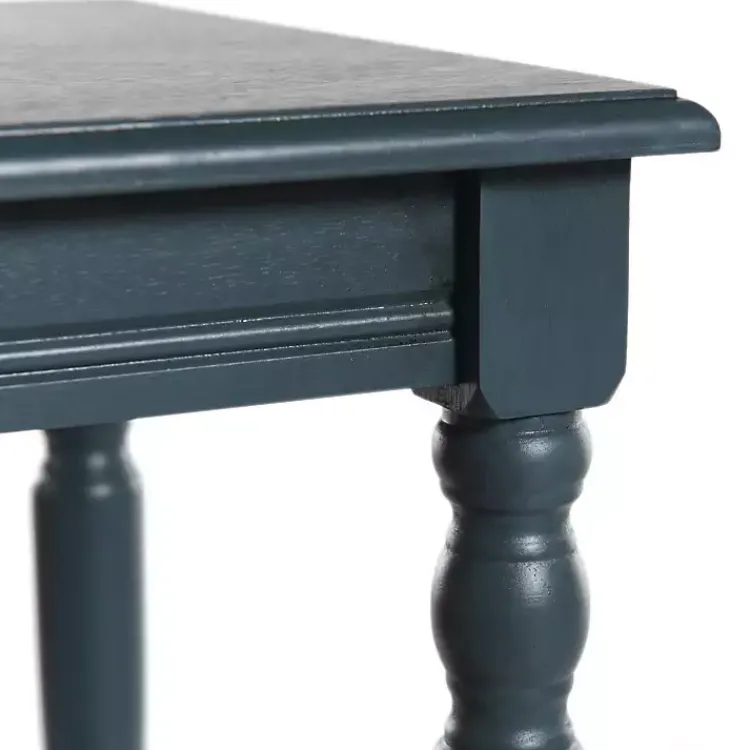 Kirklands Home Navy Wood Sybil Accent Table Blue Outlet