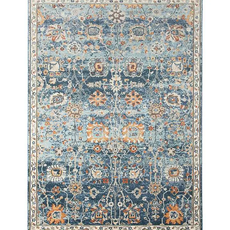 Kirklands Home Navy Bohemian Area Rug, 5x8 Blue Sale