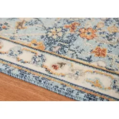 Kirklands Home Navy Bohemian Area Rug, 5x8 Blue Sale