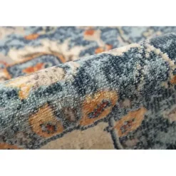 Kirklands Home Navy Bohemian Area Rug, 5x8 Blue Sale