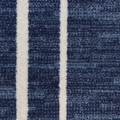 Kirklands Home Navy Bordered Indoor/Outdoor Area Rug, 6x9 Blue Discount
