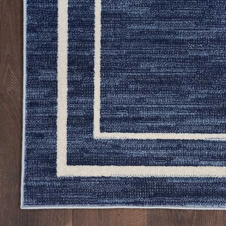 Kirklands Home Navy Bordered Indoor/Outdoor Area Rug, 8x10 Blue Best