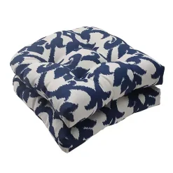 Kirklands Home Navy Bosco Outdoor Wicker Cushions, Set of 2 Blue Sale