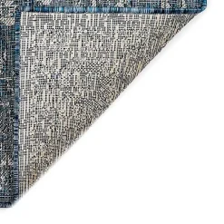 Kirklands Home Navy Botanical Hannah Indoor/Outdoor Rug, 7x9 Blue Discount
