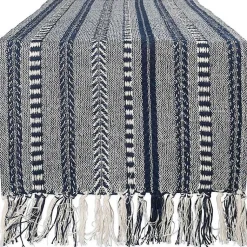 Kirklands Home Navy Braided Stripe Table Runner, 108 in. Blue Online