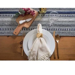 Kirklands Home Navy Braided Stripe Table Runner, 108 in. Blue Online