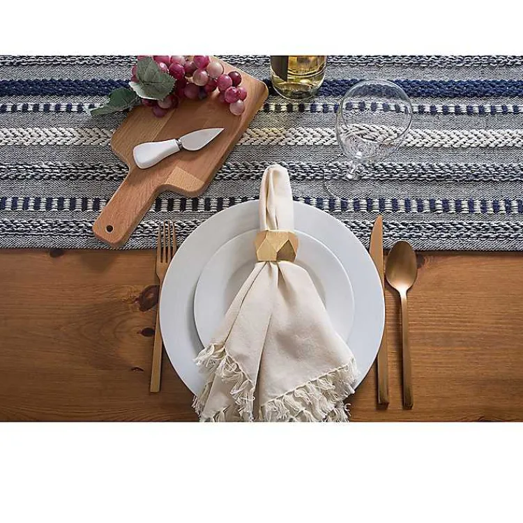 Kirklands Home Navy Braided Stripe Table Runner, 108 in. Blue Online