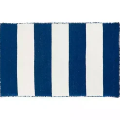 Kirklands Home Navy Cabana Stripe Indoor/Outdoor Scatter Rug Online