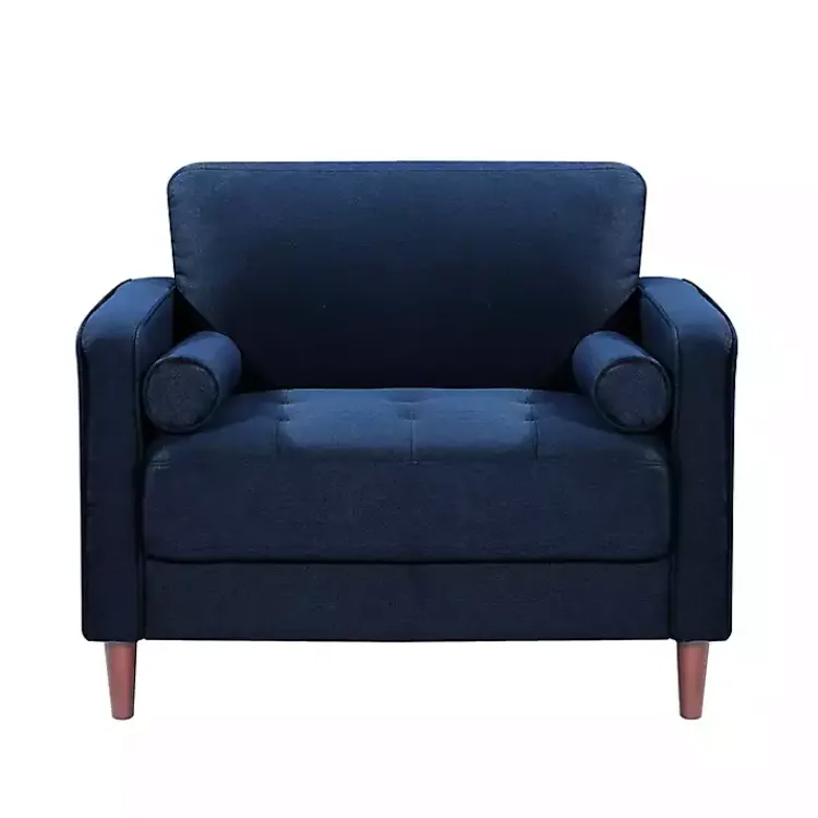 Kirklands Home Navy Chelsea Modern Accent Chair Blue Clearance