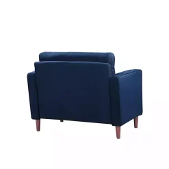 Kirklands Home Navy Chelsea Modern Accent Chair Blue Clearance