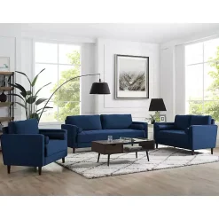 Kirklands Home Navy Chelsea Modern Accent Chair Blue Clearance