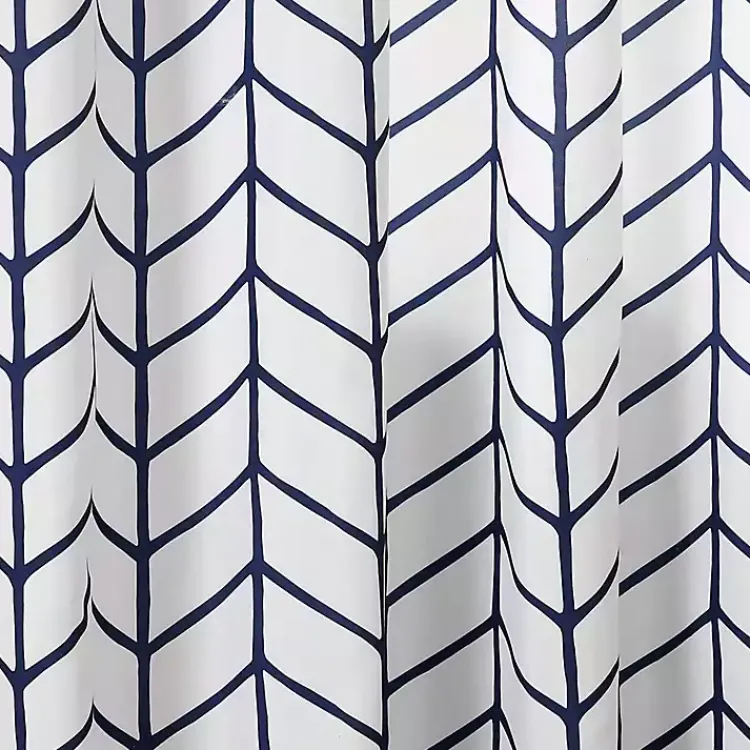 Kirklands Home Navy Chevron 2-pc. Panel Curtain Set, 84 in. Outlet