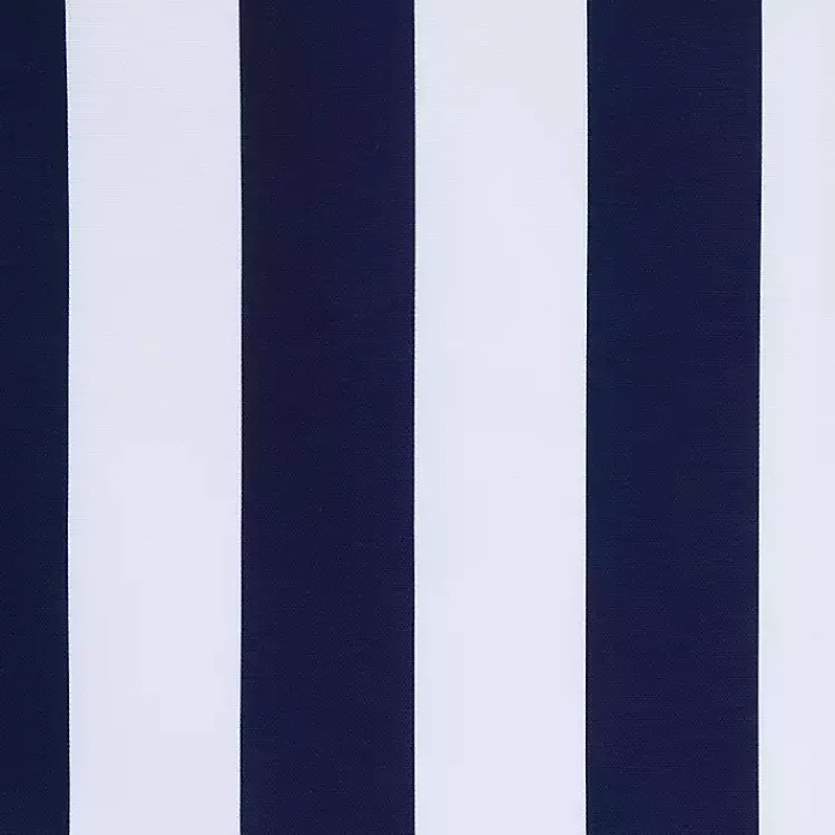 Kirklands Home Navy Coastal Stripe Outdoor Curtain Panel, 108 in. Outlet