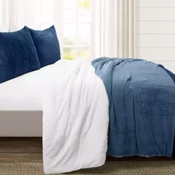 Kirklands Home Navy Color Block 3-pc. King Comforter Set Blue Online