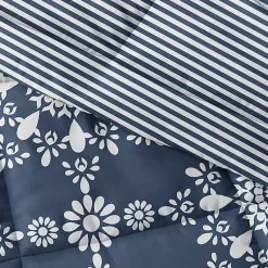 Kirklands Home Navy Daisy Medallion King 3-pc. Comforter Set Blue Clearance