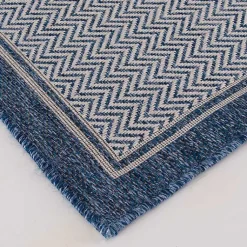 Kirklands Home Navy Dunedin Indoor/Outdoor Area Rug, 7x9 Blue Sale