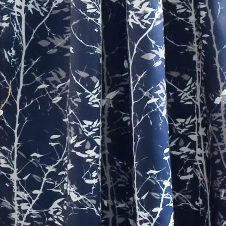 Kirklands Home Navy Forest Curtain Panel Set, 95 in. Blue Sale