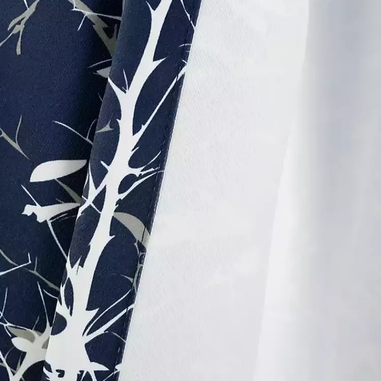 Kirklands Home Navy Forest Curtain Panel Set, 95 in. Blue Sale