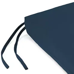 Kirklands Home Navy French Edge Outdoor Chair Cushions, Set of 2 Blue Online