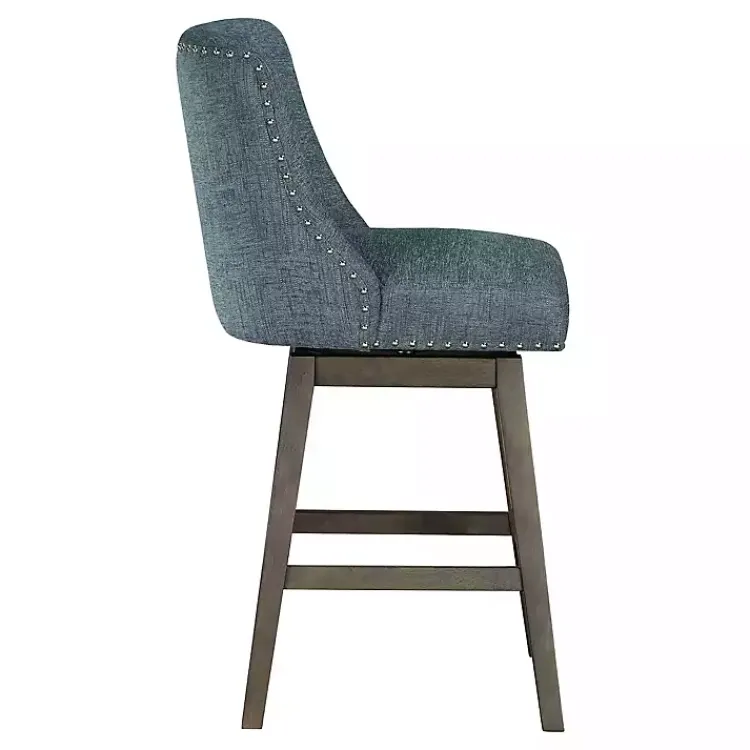 Kirklands Home Navy Greenfield Counter Stool Blue