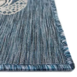 Kirklands Home Navy Harrison Turtle Indoor/Outdoor Area Rug, 7x9 Blue Discount