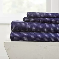 Kirklands Home Navy Hearts 4-pc. Full Sheet Set Blue Online