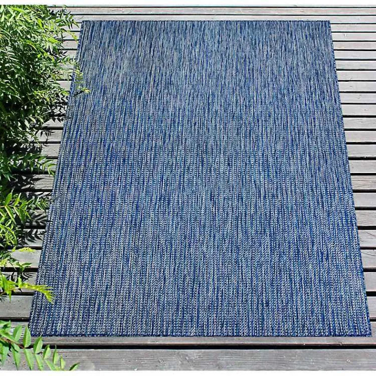 Kirklands Home Navy Intertwine Indoor/Outdoor Area Rug, 4x7 Blue Sale