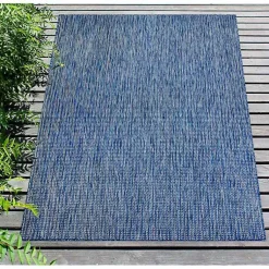 Kirklands Home Navy Intertwine Indoor/Outdoor Area Rug, 7x9 Blue Sale