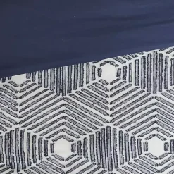 Kirklands Home Navy Jacquard 3-pc. California King Comforter Set Clearance