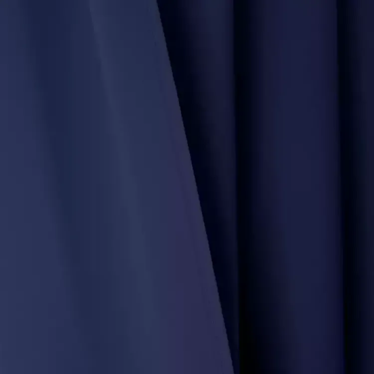 Kirklands Home Navy Knotted Curtain Panel Set, 84 in. Blue Best