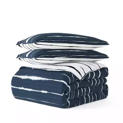 Kirklands Home Navy Linear Reversible 3-pc. King Quilt Set Discount