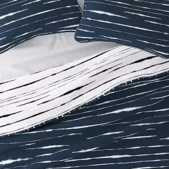 Kirklands Home Navy Linear Reversible 3-pc. King Quilt Set Discount