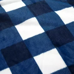 Kirklands Home Navy Plaid Faux Fur 3-pc. King Comforter Set Online