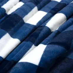 Kirklands Home Navy Plaid Faux Fur 3-pc. King Comforter Set Online