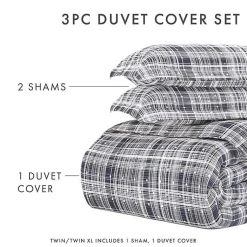 Kirklands Home Navy Plaid Polka Dot 2-pc. Twin Duvet Cover Set Online
