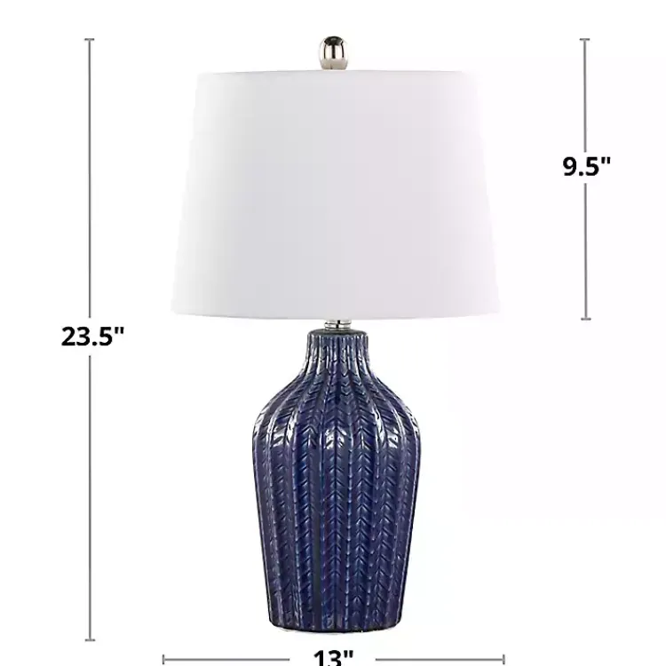Kirklands Home Navy Rockwell Table Lamps, Set of 2 Blue
