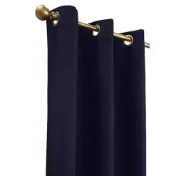 Kirklands Home Navy Room Darkening Curtain Panel Set, 72 in. Blue Best