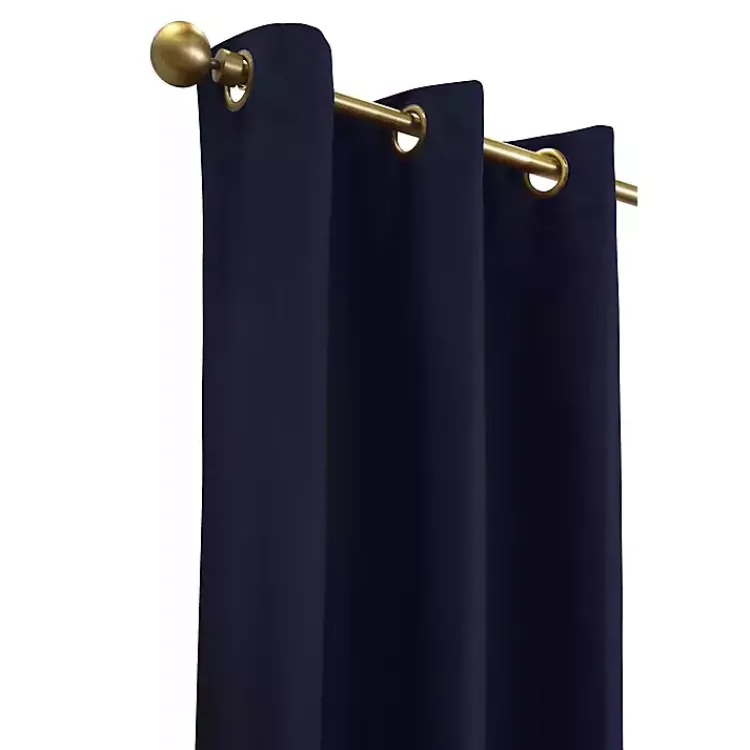 Kirklands Home Navy Room Darkening Curtain Panel Set, 95 in. Blue Outlet