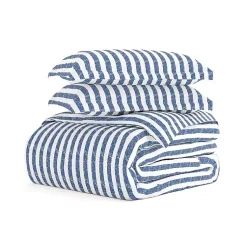 Kirklands Home Navy Rugged Stripe 2-pc. Twin Duvet Cover Set Best